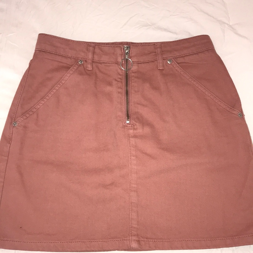 Topshop MOTO Skirt, millennial pink